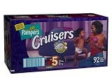 Pampers Cruisers, Size 5, Value Pack, 92 Count