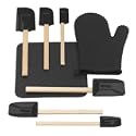 Silicone Solutions Black Kitchen Accessory Set