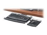 Fellowes(R) Office Suites Fully Adjustable Underdesk Keyboard Manager, 2H x 30 1/4W x 13 7/8D, Black/Silver