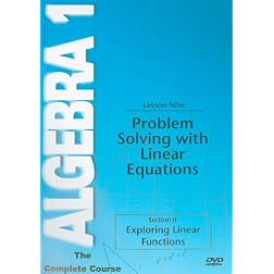 Problem Solving With Linear Equations