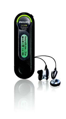 Projektoren: Philips Key 015 Tragbarer MP3-Player 512MB anthrazit