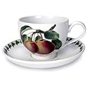 Portmeirion Pomona Earthenware Traditional Teacups and Saucers