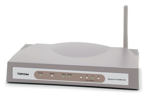 TV Ger&auml;te: Topcom Wireless Desktop Set "Super G" bestehend aus Wireless-Router und Wireless-PCI Karte 108 Mbit