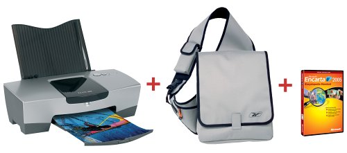 Lautsprecher: Lexmark Z815 Tintenstrahldrucker inkl. Reebok Rucksack und Microsoft Encarta 2005