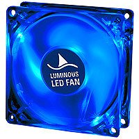 Festplatten: Sharkoon 80X80X25mm Geh�usel�fter blau