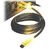 Festplatten: Sharkoon 6P 2.0 FireWire leuchtendes Firewire Anschlusskabel gelb