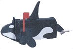 Orca Whale Novelty Mailbox