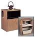 Cat Furniture Item : Purr-Fect Privy Upright Light Oak Melamine Litter Containment System