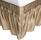 Court of Versailles Silk Queen Bed Skirt, Sauterne