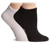 Hot Sox Womens Athletic Ped, White, Black, 8-Pack