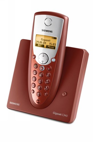Festplatten: Siemens Gigaset C340 rubinrot, schnurlos Telefon DECT