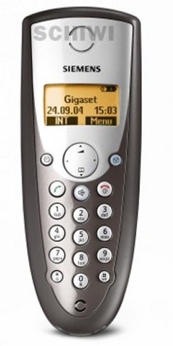 Festplatten: Siemens Gigaset C34 graphit, Mobilteil inkl. Ladeschale