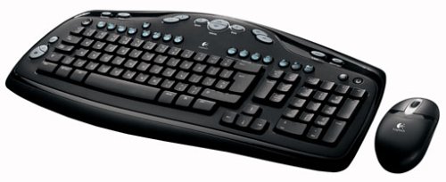 Lautsprecher: Logitech CORDLESS DESKTOP LX 300 kabelloses Tastatur Maus Set