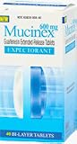 Mucinex (Guaifenesin, 600mg) (600 mg, 40 tablets)