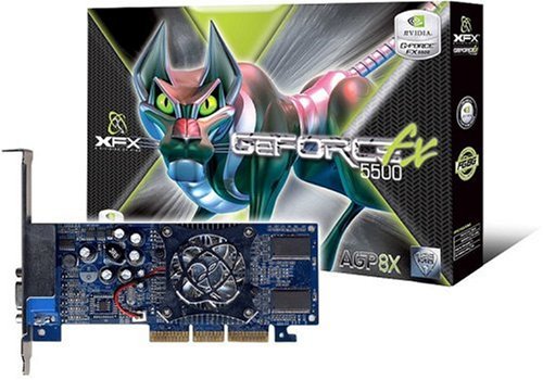 Computerzubeh&ouml;r: XFX NVidia GeForce FX5500 128MB DDR 8X AGP Grafikkarte (Retail)