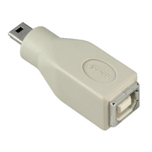 Heimkinosysteme: Hama USB Adapter , USB Typ B-Kupplung - Mini USB B-Stecker