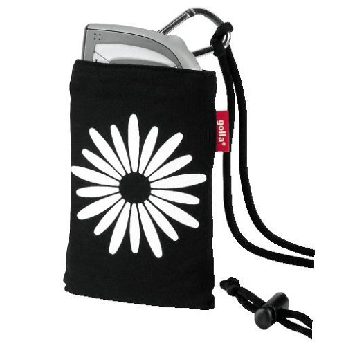 Handys ohne Vertrag: Golla Telefontasche "Flower, Schwarz