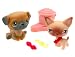 LITTLEST PET SHOP : Pug & Chihuahua Figures with Magically Open Treat Container
