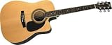Rogue Dreadnought Cutaway Acoustic-Electric Guitar, Natural