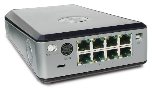 Computerzubeh&ouml;r: XIMETA NetDisk Office 250 GB NDAS Hard Drive mit Fast Ethernet Anschluss (8 Ports) und USB 2.0 Schnittstelle