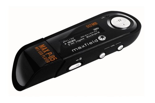 MP3 Player: maxfield MAX P-05 Tragbarer MP3-Player 512 MB