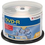 Verbatim 8x 4.7 GB DVD-R Spindle (50 Discs)