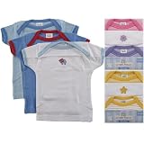 3-Pack Lap-Shoulder Tee Top