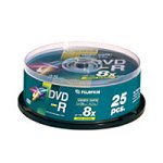 FUJIFILM - 25 x DVD-R 4.7 GB 8x - spindle - storage media
