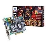 MP3 Player: MSI RX9800PRO PLUS-TD128 rot Grafikkarte AGP 128MB Radeon 9800 Pro DDR TV-Out DVI