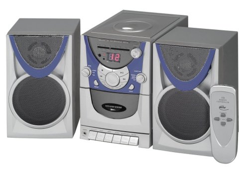 Drucker: Elta 2302 mit Lautsprecherpaar Kompaktanlage silber/ blau