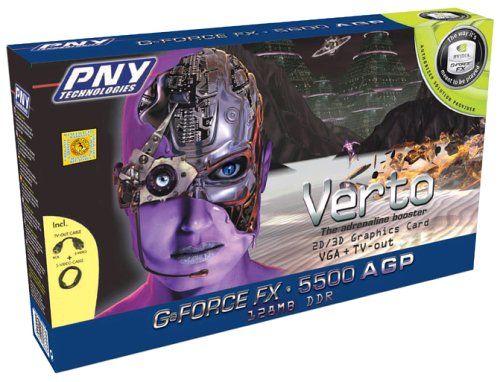 Projektoren: PNY GeForce FX 5500 128MB AGP Grafikkarte