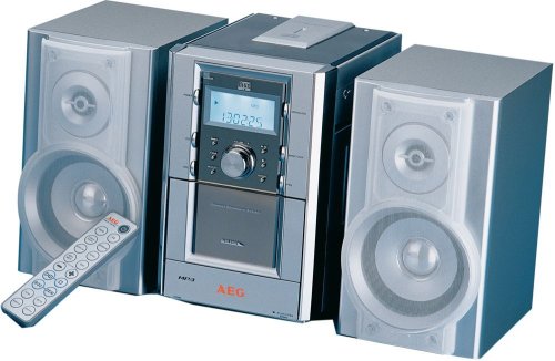 Elektronik und Foto: AEG MC 4402 CD Kompaktanlage mit Lautsprecherpaar silber
