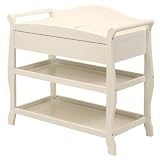 Aspen Change Table With Drawer In White