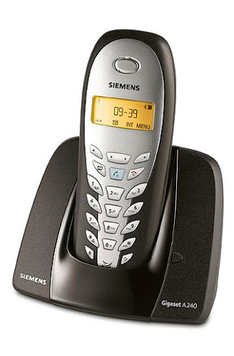 Festplatten: Siemens Gigaset A240 espresso, schnurlos Telefon DECT, Anruferanzeige CLIP, Freisprechen