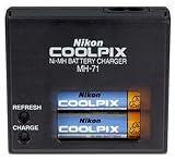 Nikon NiMH Battery & MH-71 Charger Kit for Coolpix L Series, S4, 4600, 5600, 7600 Digital Cameras