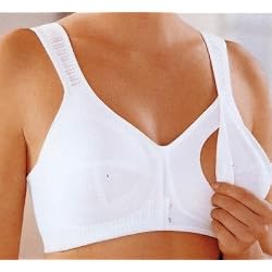Anita Softcup Microfiber Front Close Nursing Bra Style 5064 in White. by Anita