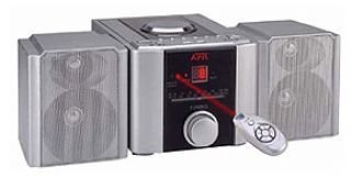Elektronik und Foto: AFK MCD 104 mit Lautsprecherpaar Kompaktanlage