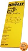 DEWALT DW3989 18TPI Portable Band Saw Blade - 44-7/8-Inch, .025-Inch - 3 pack