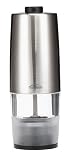 Trudeau Battery-Operated Pepper Mill, Steel Finish