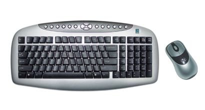 Elektronik und Foto: A4 Tech NB-30 Cordless Desktop PS/2