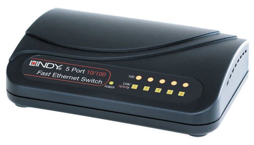 Lautsprecher: Lindy 10/100 NWAY 5 Port Switch, Switching Hub, Auto-MDI/-MDIX