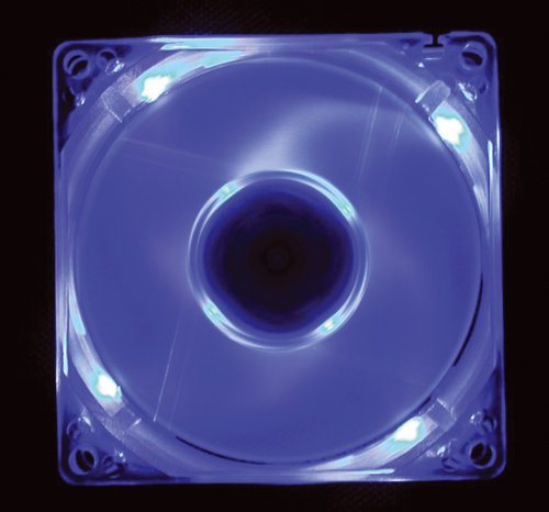 Lautsprecher: Lindy Beleuchteter L�fter blau, 80 x 80mm, 4 x LED