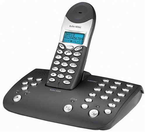 TV Geraete: Topcom Butler 4056 Deluxe Quadro, Dect, GAP, Schnurloses Telefon mit digitalem Anrufbeantworter und drei zus�tzlichen Mobilteilen
