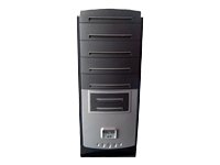 Q-Tec L-MD02 350W Black PC Geh�use MidiTower 4 x 5.25 Dark Metalic
