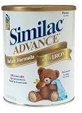 Similac Advance Infant Formula with Iron, Powder, 30.8 Ounces (1 lb 14.8 oz)