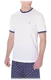 Nautica Mens Pique Knit Short Sleeve Crew Tee