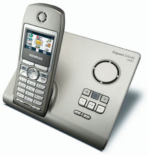 Festplatten: Siemens Gigaset SX445 isdn, silber, Schnurloses Telefon