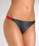 JLo Lingerie Fancy Pants Satin Thong With Ribbon Panty