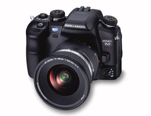 Kompaktanlagen: Konica Minolta Dynax 7D SLR-Digitalkamera (6 Megapixel) inkl. AF 28-100 mm