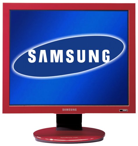 Festplatten: Samsung Syncmaster 173P 17 Zoll TFT Monitor Glanz rot DVI Kontrast 1000:1